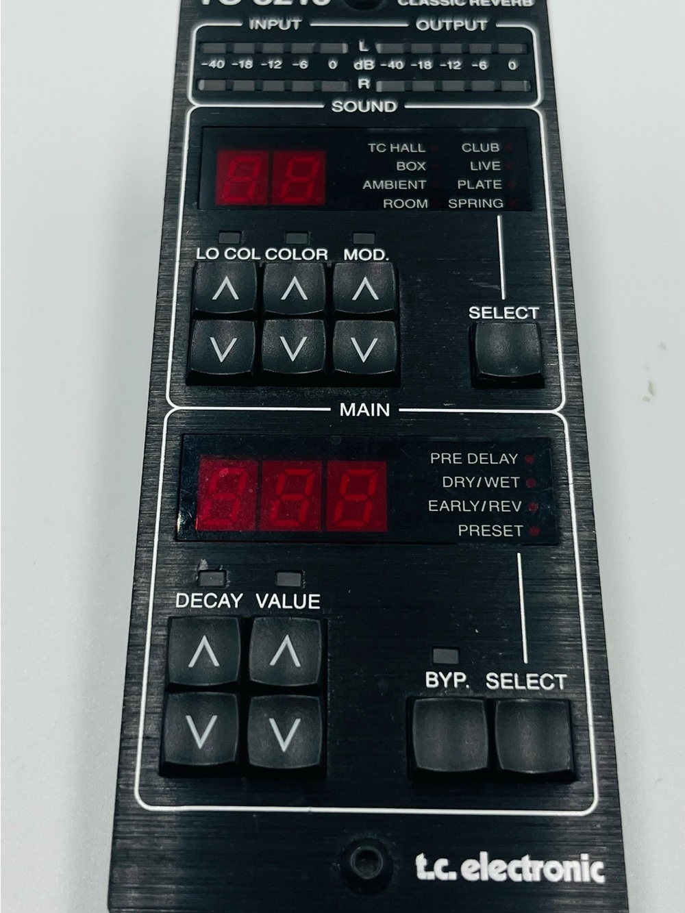 t.c. electronic Guitar Effects Pedal Control Panel - Black